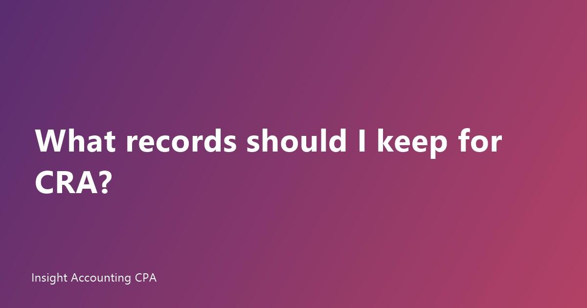 cra records