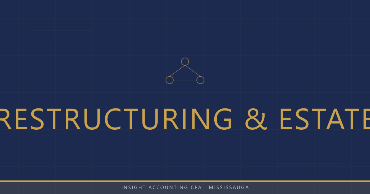 Restructuring & Estate — Insight Accounting CPA Toronto